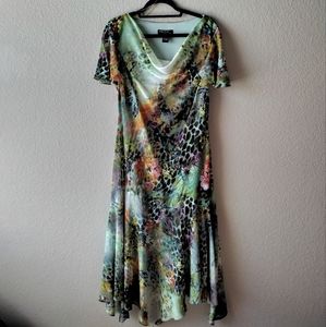 Boho multicolored Dress Signature Size 14